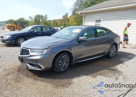 2018 Acura Tlx Advance Pkg z USA, uszkodzony, nr VIN 19UUB2F75JA009091